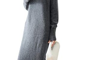 Achat  Ownwfeat Robe tricotée à col roulé en laine pour  Pas cher